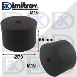 Антивибрационен тампон М10 x Ø70 x 55 mm